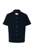 Selected - Slhrelaxed-Ace Seersucker Ss Shirt - L&uuml;hikeste varrukatega s&auml;rgid - S