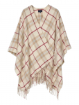 Lexington Clothing - Checked Recycled Wool Blend Poncho - Pont&scaron;od - ONE SIZE