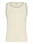 Cream - Crvillea Knit Top - Varrukateta - S