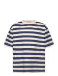 THE ANIMALS OBSERVATORY - Stripes Navy Collie T-Shirt - L&uuml;hikeste varrukatega - 8 Y