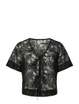 Pieces - Pclouise 2/4 V-Neck Tie Top Wvn D2D - L&uuml;hikeste varrukatega - XL