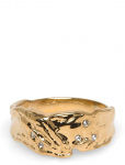 Pilgrim - Sol Organic Shaped Crystal Ring Gold-Plated - S&otilde;rmused - ONE SIZE