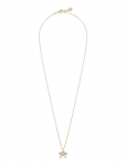 SN&Ouml; Of Sweden - Eira Bow Pendant Neck 45 G/Clear - 45 Cm - Kett-kaelakeed - 45 CM