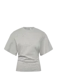Weekday - Sharon Draped T-Shirt - L&uuml;hikeste varrukatega - S