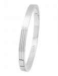 Nialaya - Men's Silver Gentleman Bangle - K&auml;ev&otilde;rud - M