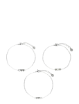 My Jewellery - Bracelet Set 3 Hearts - K&auml;eketid - ONE SIZE