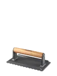 Dorre - Barbecue Press/Roasting Weight Cast Iron Wooden Handle 0.88 Kg 20*10 C - Grillitarvikud - 10X 20X 7