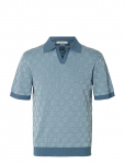 Selected - Slhmilas Ss Knit Relaxed Color Open Polo - L&uuml;hikeste varrukatega kootud polos&auml;rgid - XXL