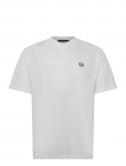 Fred Perry - Back Print Fred Perry Text Tee - L&uuml;hikeste varrukatega - M