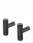 Blomus - Set 2 Wall Hooks - &Oslash; 1 Cm - Rof - Black - Konksud - &Oslash; 1CM