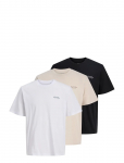 Jack & Jones - Jjearchive Graphic Tee Ss O-Neck 3Pk Mp - L&uuml;hikeste varrukatega - XL