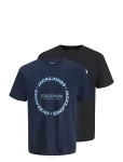 Jack & Jones - Jjaero Tee Benson Tee 2Pk Mp Jnr - L&uuml;hikeste varrukatega - 152