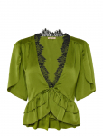 Stella Nova - Delicate Tieband Blouse - L&uuml;hikeste varrukatega - 36