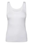 CDLP - Lyocell Rib Tank Top - White - Rinnahoidja-topid - S