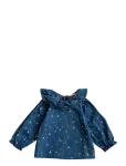 LouieLouie - Elinor Ruffle Blouse - Denim - Pluusid ja tuunikad - 104