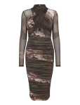 Bardot - Aliyah Printed Midi Dress - P&otilde;lveni ja midi - L