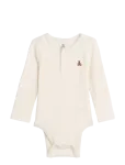 GAP - Baby First Favorites Tinyrib Henley Bodysuit - Pikkade varrukatega - 50/56