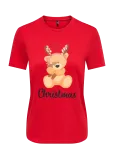 ONLY - Onlxmas Yrsa Christmas S/S Top Jrs - L&uuml;hikeste varrukatega - M