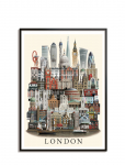 Martin Schwartz - London Standard Poster - Linnad ja kaardid - 50X70CM