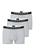 Schiesser - 3-Pack Shorts With Woven Elastic Waistband, Dark Blue - 95/5 - Bokserid - XL
