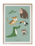 Kunskapstavlan&reg; - I Djungeln - Posters - 50X70CM