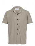 Selected - Slhloose-Plisse Resort Ss Shirt Ex - L&uuml;hikeste varrukatega - L