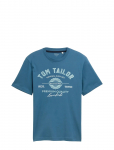 Tom Tailor - Logo Tee - L&uuml;hikeste varrukatega - S