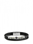 Edd. - Leather/Beads Combo Bracelet - K&auml;ev&otilde;rud - S 18