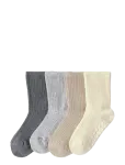 Lindex - Sock 4P Rib Solid - Sokid - 19/21