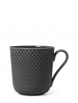 Lyngby Porcel&aelig;n - Rhombe Earth Krus Med Hank 39 Cl Slate - Kohvitassid - 39 CL