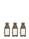 House Doctor - Lanterns, Hdtilka, Antique Brass - Indoor Lanterns - 6.5X6.5X17.5CM
