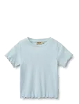 Wheat - Rib T-Shirt S/S Alicia - L&uuml;hikeste varrukatega - 116
