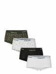 Pieces - Pclogo Lady 4 Pack Aop/Solid Noos Bc - Alusp&uuml;ksid - S
