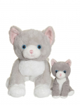Teddykompaniet - The Cat Tuva With Kitten - Pehmed loomad - 23 CM
