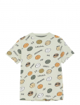 Minymo - T-Shirt Ss Aop - L&uuml;hikeste varrukatega - 128