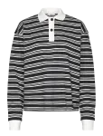 Monki - Long Sleeve Rugby Polo Top - Polod - XXS