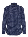 Lauren Ralph Lauren - Classic Fit Geo-Print Crepe Shirt - Pikkade varrukatega - XS
