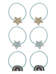 Mimi & Lula - 6 Ponies - Over The Rainbow Ziggy - Juuksekummid - ONE SIZE