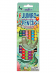 Eeboo - 6 Double-Sided Jumbo Pencils - V&auml;rvilised pliiatsid - ONE SIZE