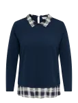 ONLY Carmakoma - Caralba Ls Mix Top Jrs - Pikkade varrukatega - 54
