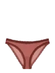 Understatement Underwear - Mesh Lace Trim Bikini Briefs - Alusp&uuml;ksid - XL