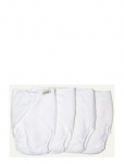 Imse Vimse - Terry Diapers, One Size, White 4-P - Beebitarvikud - ONE SIZE