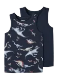 Name It - Nmmtank Top 2P Navy Dino Noos - Varrukateta - 86