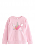 Lindex - Sweatshirt Oversized Unicorn F - Dressipluusid - 128