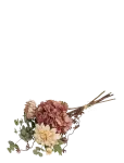 House Nordic - Vilda - Dahlia Bouquet, Artificial Flowers, Mix - Dekoratiivsed vaagnad - 68 CM