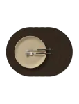 LIND DNA - 4-Set Table Mat Circle L Nupo Hazel - D:38CM