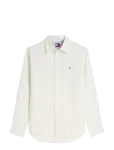 Tommy Jeans - Tjm Reg Linen Blend Shirt Ext - Linased s&auml;rgid - M