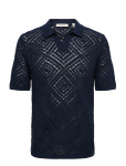 ONLY & SONS - Onskolmar Life Reg 5 Ss Resort Knit - L&uuml;hikeste varrukatega - XXL