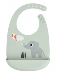 Done By Deer - Silicone Bib Playground Green - Varrukateta pudip&otilde;lled - 27X 19X 4CM