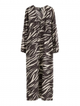 Lindex - Long-Sleeved Midi Dress In Seersucker - P&otilde;lveni ja midi - S